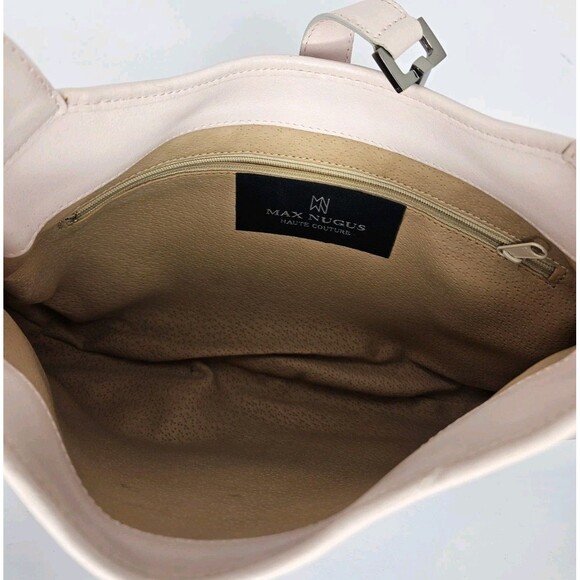 Authentic Max Nugus Haute Couture Pink Leather Purse Shoulder Handbag - Picture 4 of 8